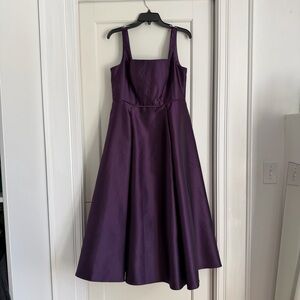 Adrianna Papell Petite Square-Neck Sleeveless Midi Gown
